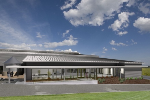 Exaco will build a new headquarters at One Thirty Business Park along SH 130 in Pflugerville. (Rendering provided by Exaco)