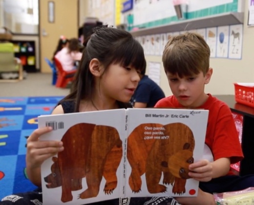 The pathway includes a two-way English-Spanish immersion program, in which both native Spanish speakers and native English speakers are together in the same class and work collaboratively to sustain and expand linguistic, literacy and cultural competency in both English and Spanish. (Courtesy Klein ISD)