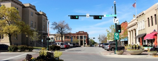 downtown McKinney intersection