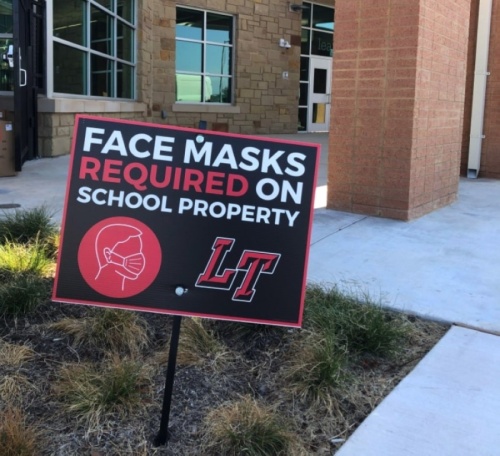 Face masks will become optional on Lake Travis ISD campuses May 24. (Amy Rae Dadamo/Community Impact Newspaper)