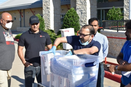 Members of the Frisco Indian Affairs Committee raised funds to help purchase personal protective equipment for first responders and city personnel in June 2020. (Courtesy Frisco Indian Affairs Committee)