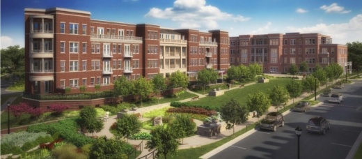 A rendering of the Garden District project in Southlake.