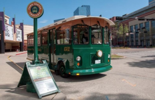 Masking is still required on The Woodlands' Town Center Trolley service. (Courtesy The Woodlands Township)