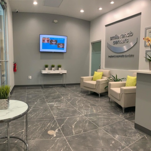 the lobby of Smile Rehab Centers dental practice