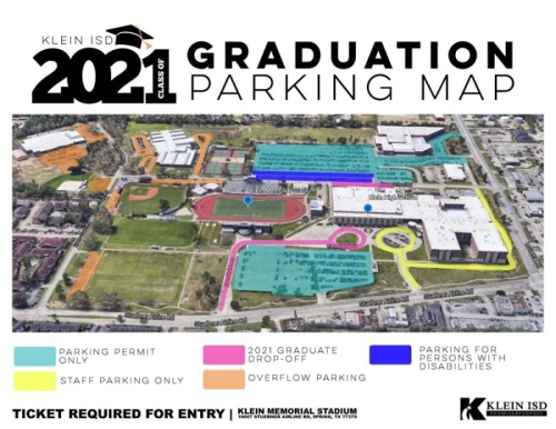 All Klein ISD graduation ceremonies will be held at Klein Memorial Stadium, which is located at 16607 Stuebner Airline Road, Spring. (Courtesy Klein ISD)