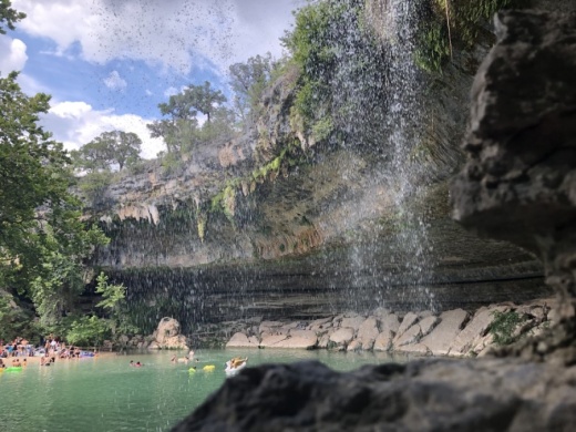 Swimming will not be permitted this summer at Hamilton Pool Preserve. (Mel Stefka/Community Impact Newspaper)