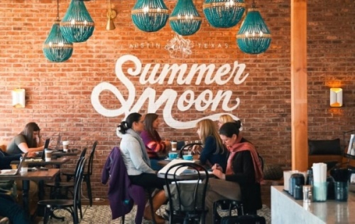 Summer Moon Coffee opened its Friendswood location in May. (Courtesy Summer Moon Coffee) 