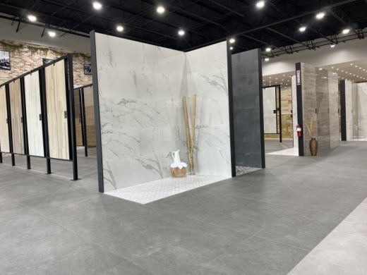 Specialty hard flooring retailer iTile is based in Houston and family-run. Each showroom offers stone, laminate and vinyl flooring, as well as bath faucets and fixtures like bathtubs and sinks. (Brooke Sjoberg/Community Impact Newspaper)