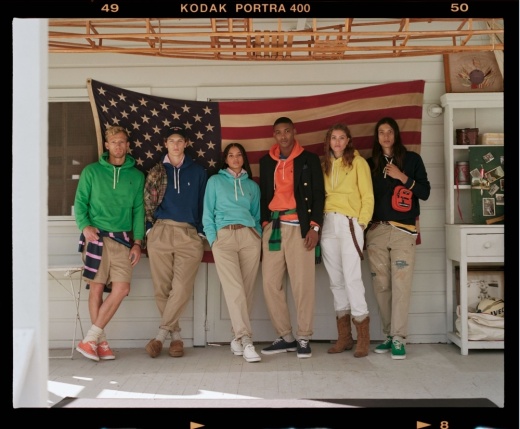 six models wear clothes from Polo Ralph Lauren 