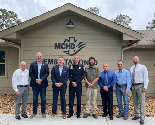Montgomery County Hospital District hosted councilmembers from the city of Conroe and management staff to view the new space. (Courtesy Montgomery County Hospital District)