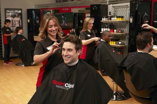 The Sport Clips haircuts at the Humble-Townsen crossing celebrated its grand opening on 29 April at 9490 FM 1960 Bypass, Humble.  (Courtesy of Sport Clips Haircut)