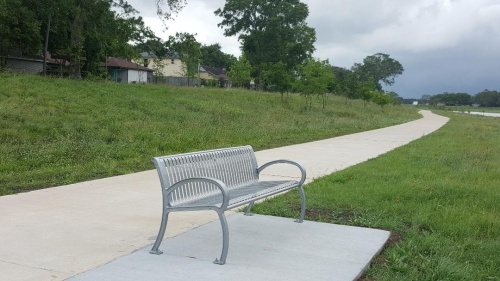 A bench at Exploration Green will be dedicated to COVID-19 victims June 10. (Courtesy of Mohammed Nasrullah)