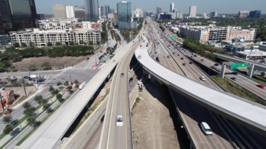 The northbound connector ramp from Hwy. 59 to northbound Loop 610 in southwest Houston will close completely starting at 9 p.m. June 10 and will remain closed until early 2022. (Courtesy Texas Department of Transportation)