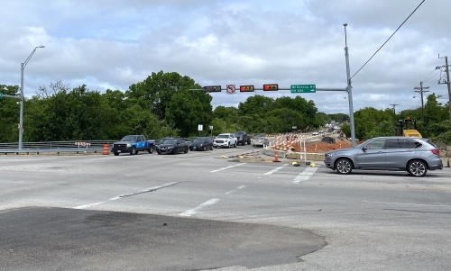Work began in April on the intersection of FM 1825/Pecan Street at FM 685/Dessau Road in Pflugerville. (Trent Thompson/Community Impact Newspaper)