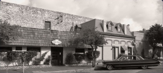 Photo of Chez Nous in black and white