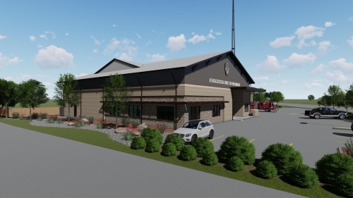 The Atascocita Fire Department is preparing for the construction of a new fire station that will replace the existing station at 4000 Atascocita Road, Humble. (Rendering courtesy of the Atascocita Fire Department)