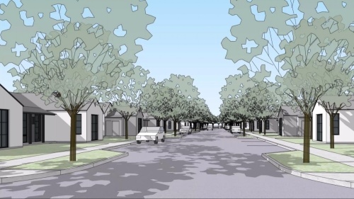 Stillwater Capital proposed redeveloping Storybook Ranch into for-rent cottage homes. (Rendering courtesy city of McKinney)
