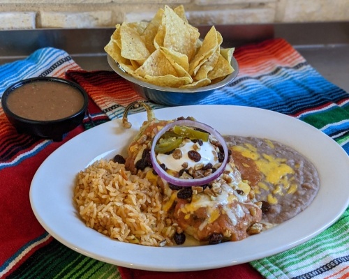 The restaurant offers a full Tex-Mex style menu and is known for its Bob Armstrong dip and chile relleno. (Courtesy Matt's Rancho Martinez)