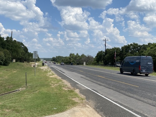 The safety and mobility project, which will widen D.B. Wood Road, will begin construction in 2022. (Trent Thompson/Community Impact Newspaper)
