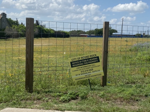 Council members voted unanimously to approve the rezoning, which will change the Camp Doublecreek property from C-1 commercial and SF-2 single family residential to a planned use development, which has the potential capacity to add 300 more residential units to the city. (Brooke Sjoberg/Community Impact Newspaper)