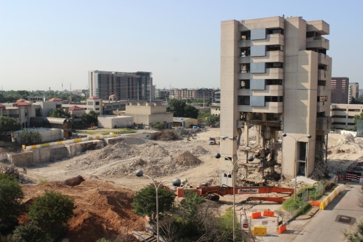 The Central Health PUD site is currently being cleared to pave the way for future development. (Ben Thompson/Community Impact Newspaper)