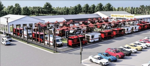 United Flea Markets plans to renovate the Cole's Antique and Flea Market, starting with adding a food truck park. (Courtesy World Food Trucks)