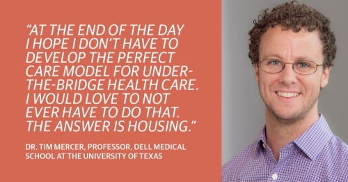 Tim Mercer is a Dell Medical School assistant professor and director of the school's global health program.
