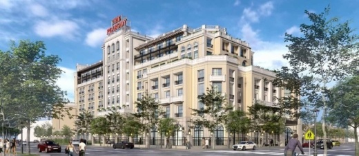 The Peabody Roanoke has been delayed due to the COVID-19 pandemic. (Rendering courtesy Peabody Hotels & Resorts)
