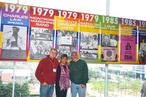 (From right) JD Doyle, Sara Fernandez and Kirk Baxter are the founders of The Banner Project. (Courtesy Kirk Baxter)