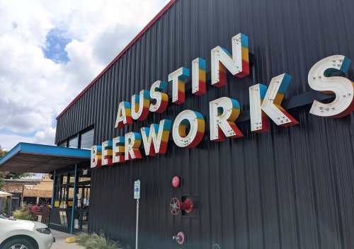 Austin Beerworks in North Austin is celebrating 10 years of serving customers at its brewery and taproom. (Iain Oldman/Community Impact Newspaper)