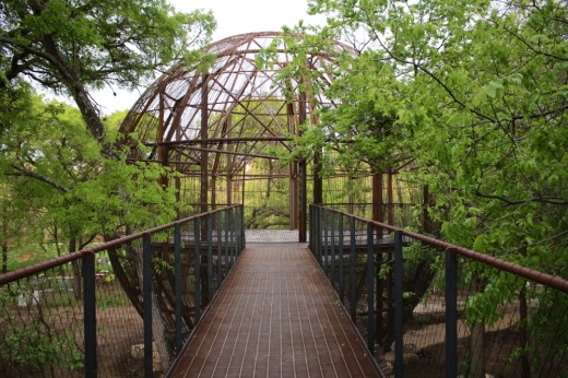 Kingsbury Commons opened to the public on July 2 and features a two-story tree house. (Courtesy Ashley Nava-Monteros/Pease Park Conservancy)
