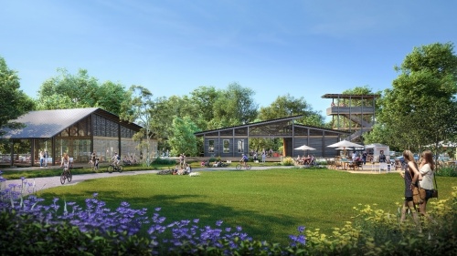 The Painted Tree community in McKinney will include trails and outdoor amenities. (Rendering courtesy Oxland Advisors)