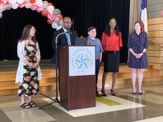 Houston ISD's new superintendent, Millard House II, laid out his top priorities ahead of the 2021-22 school year at a July 7 press conference, including his intention to have 100% of instruction taking place in person. (Shawn Arrajj/Community Impact Newspaper)
