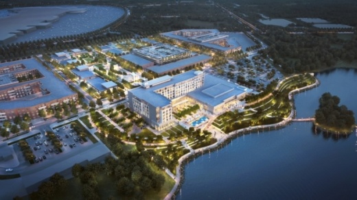 Once completed, the Katy Boardwalk District will feature a nature preserve, multifamily housing and "the area’s first full-service conference center hotel.” (Courtesy Katy Boardwalk District)