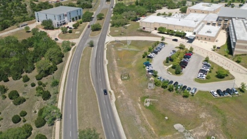 The city of Austin begins construction on a shared-use path along West Slaughter Lane from Barstow Avenue to Gorzycki Middle School on July 12. (Courtesy city of Austin)