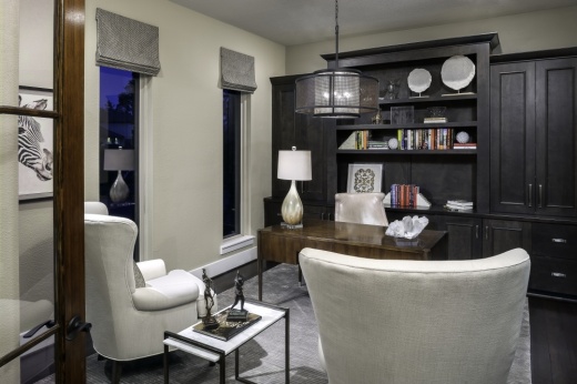 Updating and remodeling office spaces to fit the needs of clients at home during the pandemic was a focal point of Melanie King's work. (Courtesy Melanie King Designs)