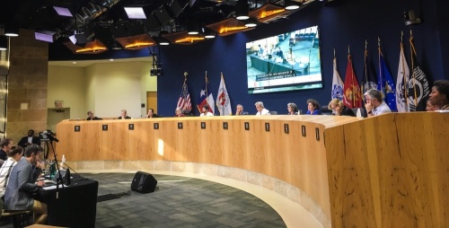 Several Austin City Council members are expected to gather at City Hall July 22 for their first in-person public meeting in over a year. (Christopher Neely/Community Impact Newspaper)