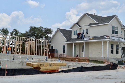 Homes are under construction in the Cross Creek development near 183A Toll in Cedar Park