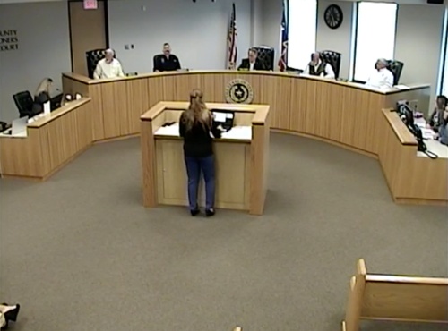 The Montgomery County Commissioners Court discussed a preliminary budget July 13. (Screenshot via Montgomery County livestream)