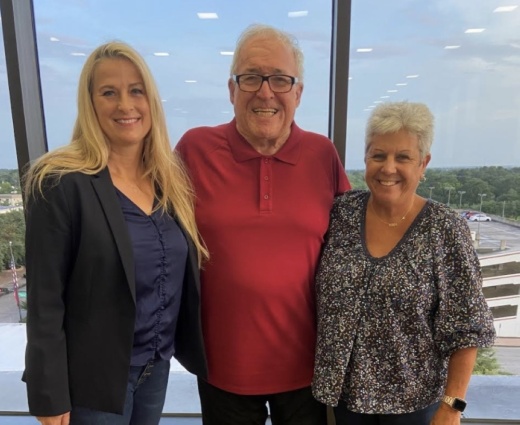 Magnolia ISD Trustee Kelly McDonald, left, and Taylorized PR Founder Margie Taylor pose with Jimmie Edwards, chairman of the Montgomery County Veterans Commission. (Photo courtesy Taylorized PR)