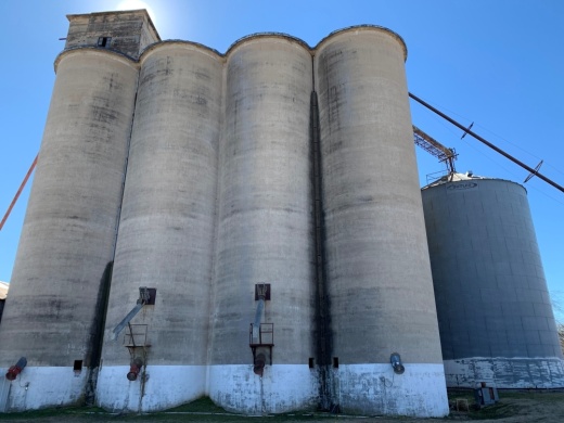 The city has tapped artist Guido van Helten to paint a community mural on the north face of the silos at the McKinney Mill building on the east side of McKinney. (Courtesy city of McKinney)