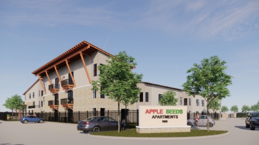 The apartments are expected to open in fall of 2022. (Courtesy New Braunfels Food Bank)