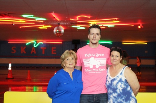 From left: Owner Gloria Tate, Assistant Manager Josh Oldham and General Manager Rachel Tate lead the Humble Family Skate Center. (Wesley Gardner/Community Impact Newspaper)
