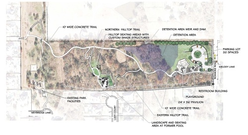 The plans for Overton Ridge Park will develop the property's remaining 12 acres, adding an additional playground, trail extensions and more. (Courtesy city of Keller)