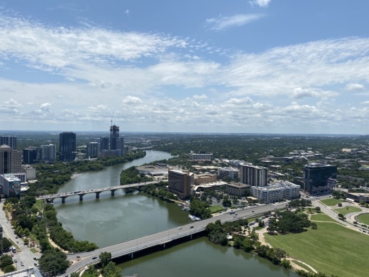 The new 35-story building overlooks Lady Bird Lake and Shoal Creek. (Trent Thompson/Community Impact Newspaper)
