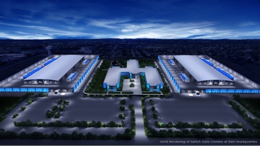 Round Rock City Council approved rezoning of property around the Dell campus to allow for its use as a data center. (Courtesy Switch)