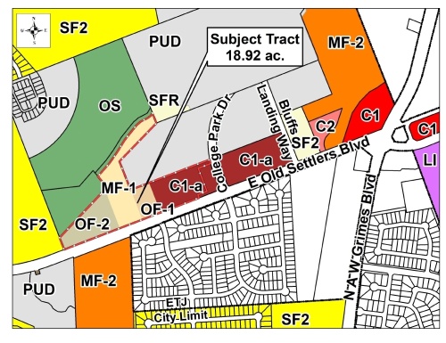 A planned unit development intended to be occupied entirely by rental units was unanimously approved for rezoning by Round Rock City Council on July 22. (Courtesy city of Round Rock)