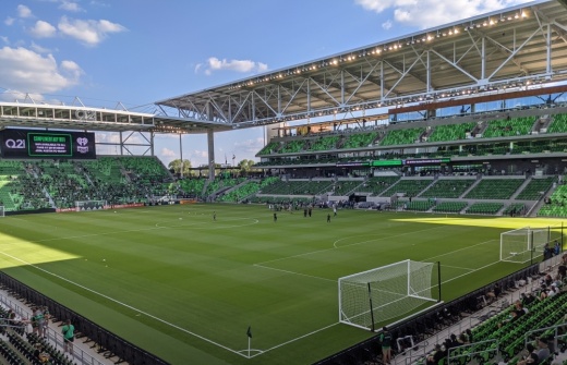 Opening day at Q2 Stadium