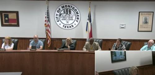Councilmember Julie Davis, second from right, argued for a 20% homestead exemption. (Screenshot via Montgomery City Council livestream)