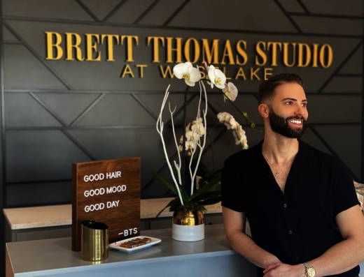 The salon opened in May at the Village at Westlake shopping center near Starbucks. (Courtesy Brett Thomas Studio at Westlake)